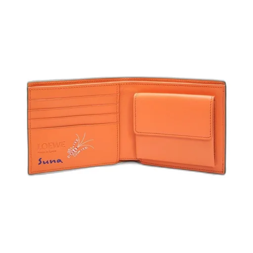 Eels bifold coin wallet in satin calfskin
