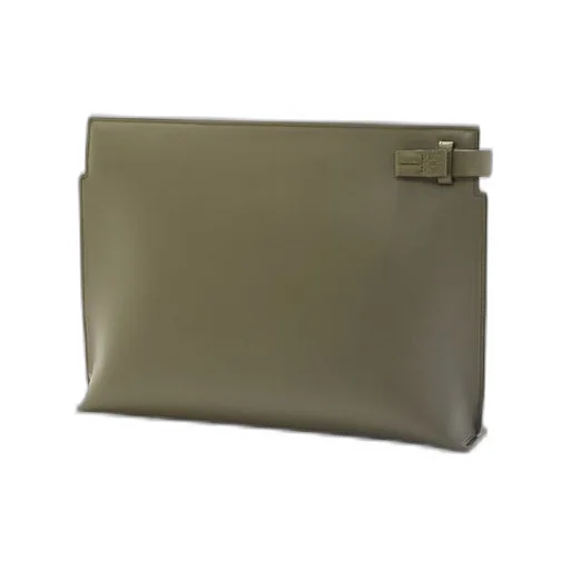 T Pouch in satin calfskin