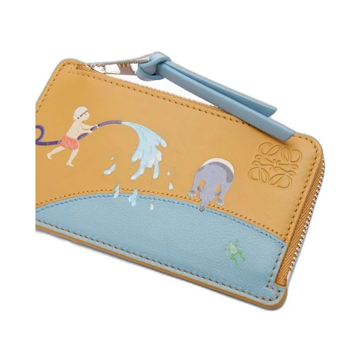 Tapir coin cardholder in satin calfskin