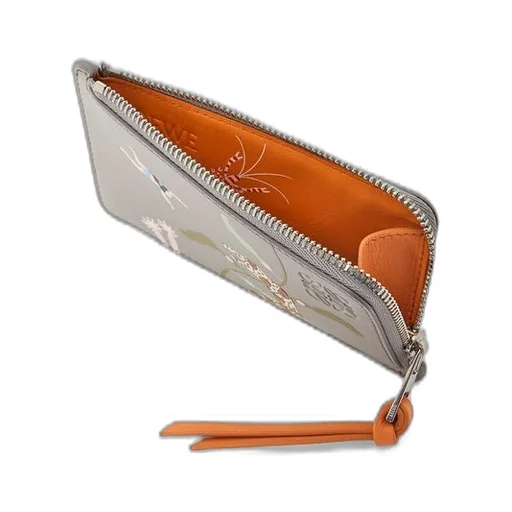 Eels coin cardholder in satin calfskin