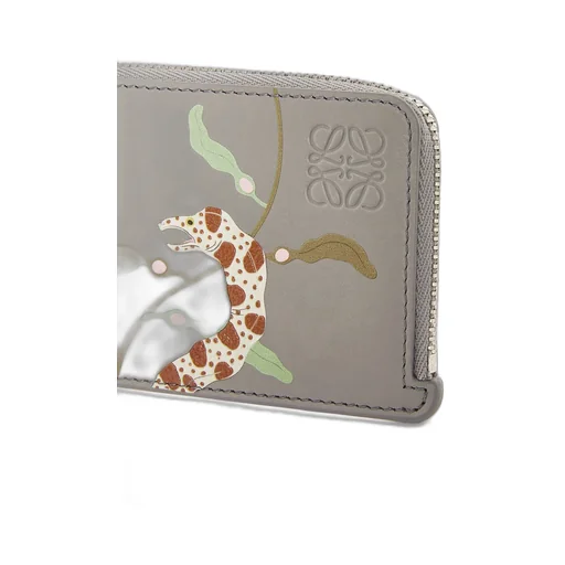 Eels coin cardholder in satin calfskin