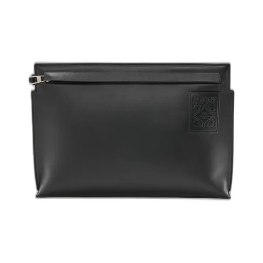 T Pouch in satin calfskin