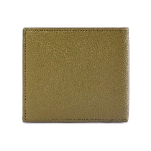 Bifold coin wallet in soft grained calfskin