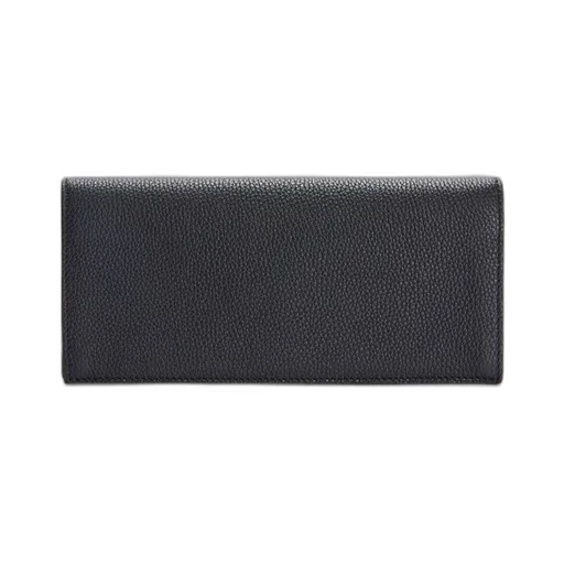 Long horizontal wallet in soft grained calfskin