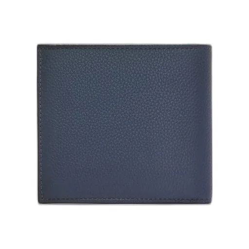 Bifold coin wallet in soft grained calfskin