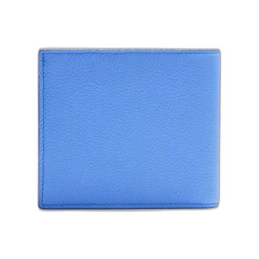 Bifold coin wallet in soft grained calfskin