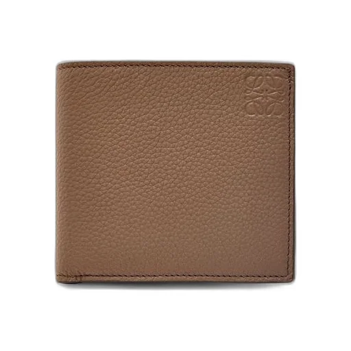 Bifold coin wallet in soft grained calfskin