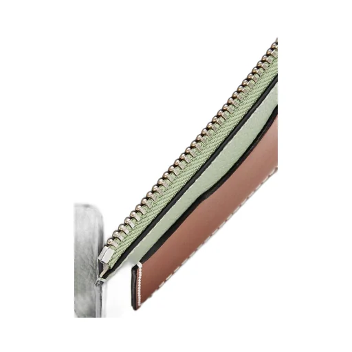 Large coin cardholder in soft grained calfskin