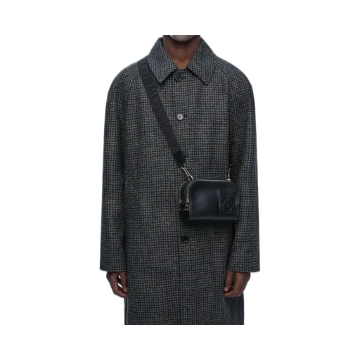 Mini Camera Crossbody bag in soft grained calfskin