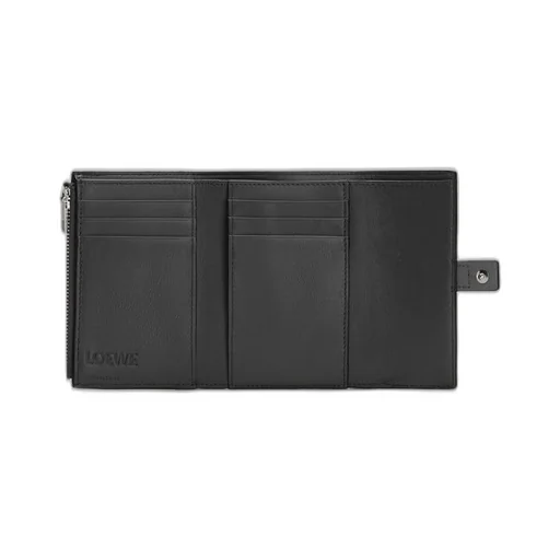 Small vertical wallet in soft grained calfskin