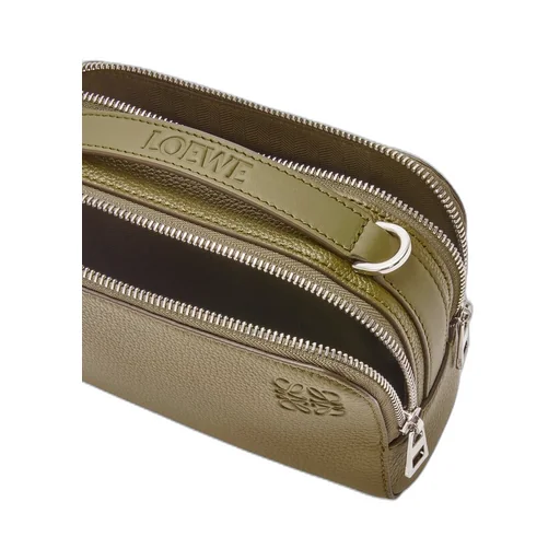 Mini Camera Crossbody bag in soft grained calfskin