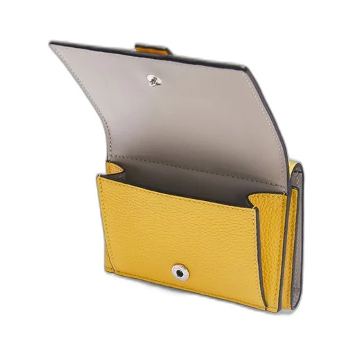 Trifold wallet in soft grained calfskin