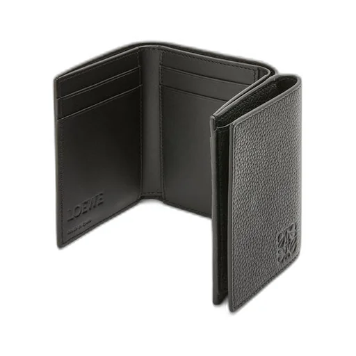 Trifold wallet in soft grained calfskin