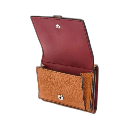 Trifold wallet in soft grained calfskin