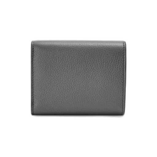 Trifold wallet in soft grained calfskin