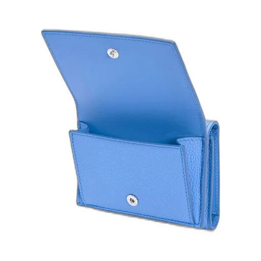 Trifold wallet in soft grained calfskin