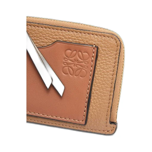 Coin cardholder in soft grained calfskin