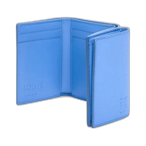 Trifold wallet in soft grained calfskin