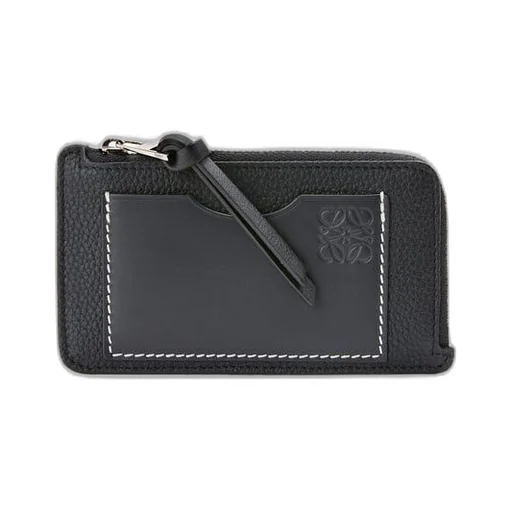 Coin cardholder in soft grained calfskin