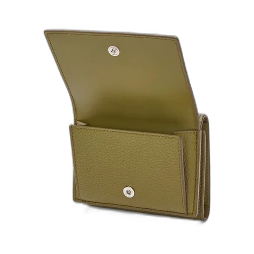 Trifold wallet in soft grained calfskin