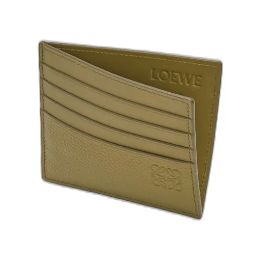 Open cardholder in soft grained calfskin