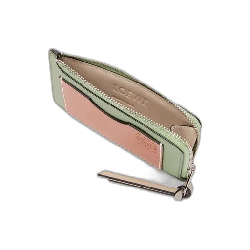 Coin cardholder in soft grained calfskin