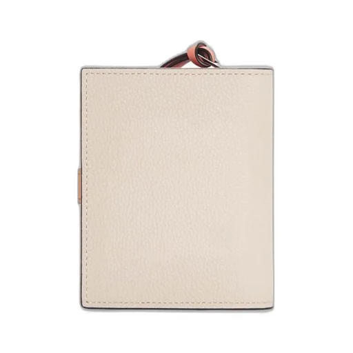 Compact zip wallet in soft grained calfskin