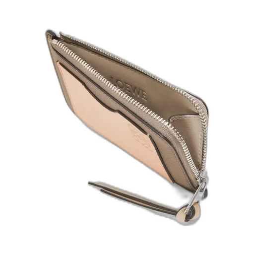 Coin cardholder in soft grained calfskin