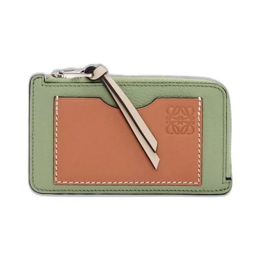 Coin cardholder in soft grained calfskin