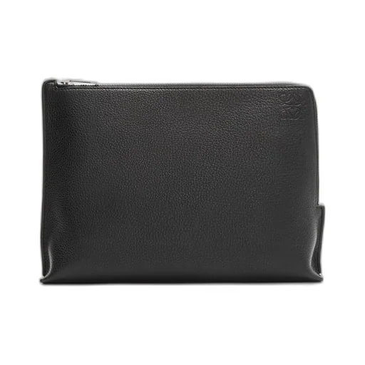 L Zip Pouch in soft grained calfskin
