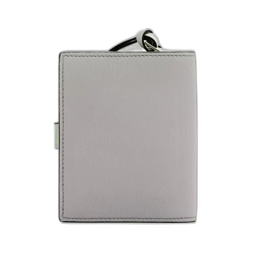 Compact zip wallet in soft grained calfskin