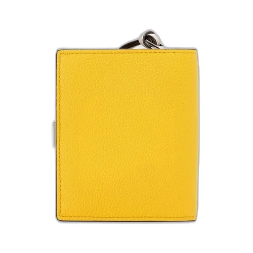 Compact zip wallet in soft grained calfskin