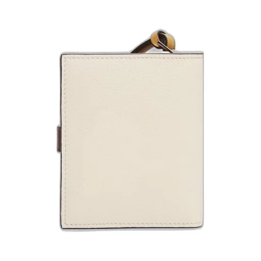 Compact zip wallet in soft grained calfskin