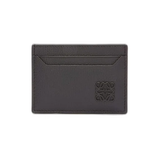 Anagram plain cardholder in pebble grain calfskin