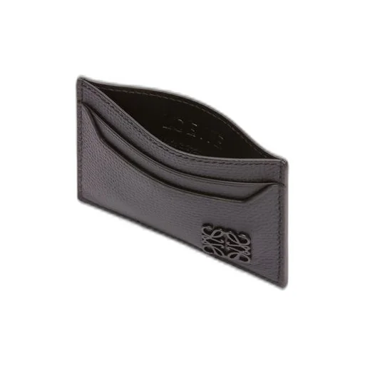 Anagram plain cardholder in pebble grain calfskin