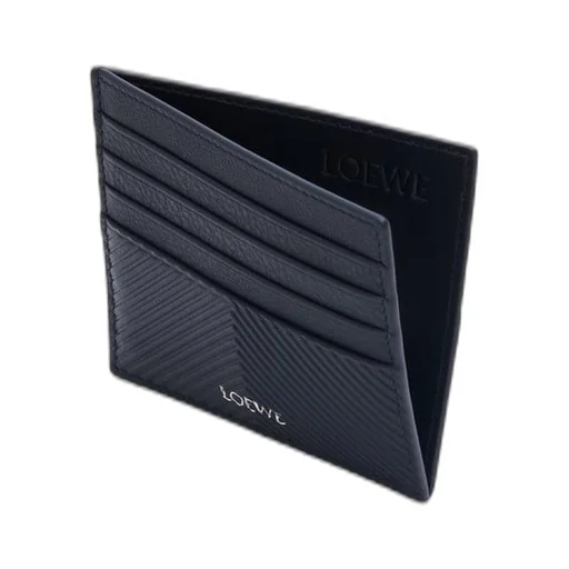 Open cardholder in textured classic calfskin