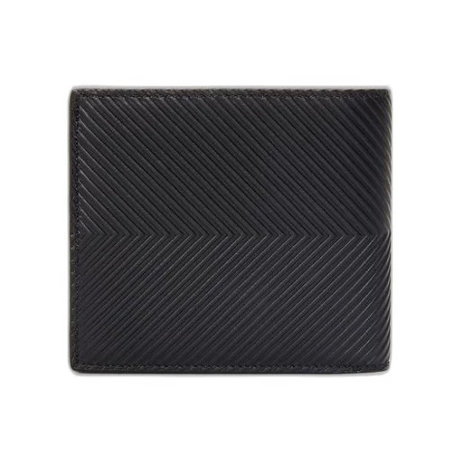Bifold wallet in textured classic calfskin