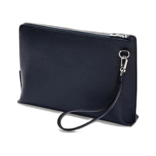 L Zip Pouch in soft grained calfskin