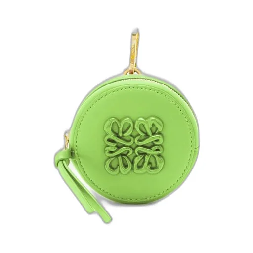Inflated Anagram cookie charm in silk calfskin