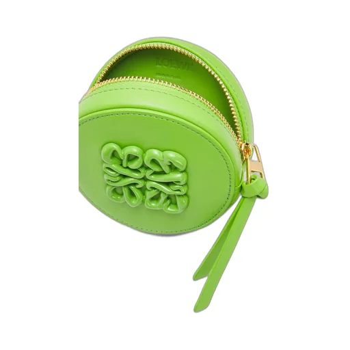 Inflated Anagram cookie charm in silk calfskin