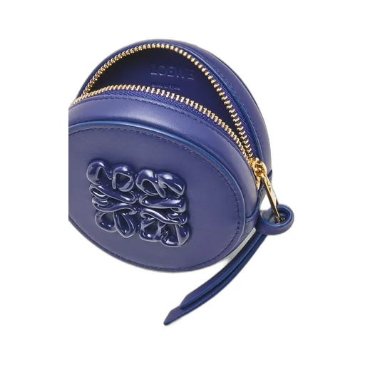 Inflated Anagram cookie charm in silk calfskin