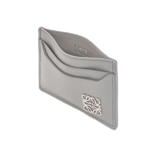 Anagram plain cardholder in pebble grain calfskin