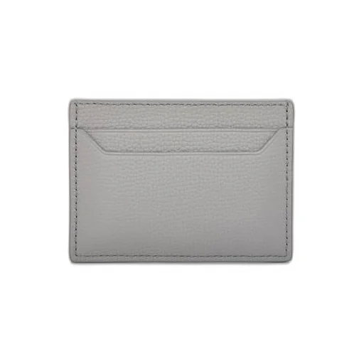 Anagram plain cardholder in pebble grain calfskin