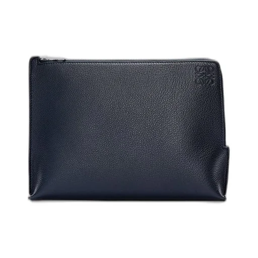 L Zip Pouch in soft grained calfskin