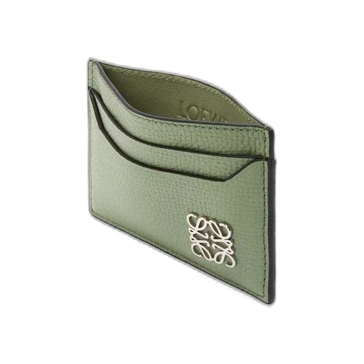 Anagram plain cardholder in pebble grain calfskin