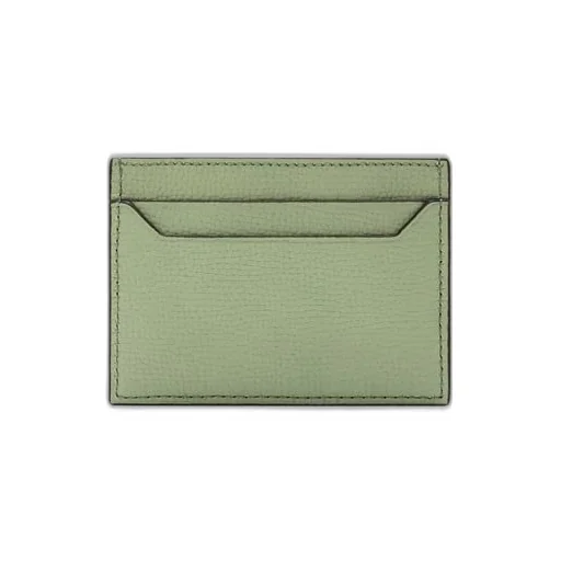 Anagram plain cardholder in pebble grain calfskin