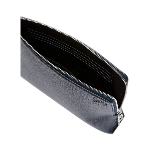 L Zip Pouch in soft grained calfskin