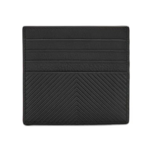 Open cardholder in textured classic calfskin
