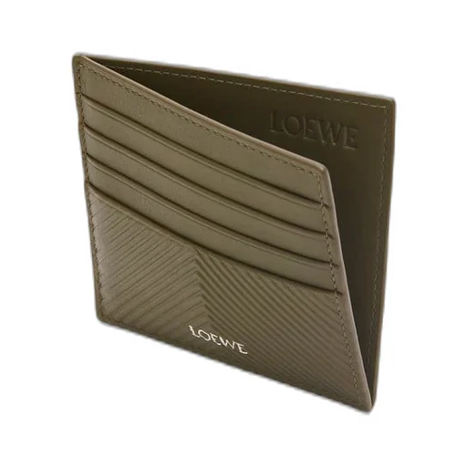 Open cardholder in textured classic calfskin