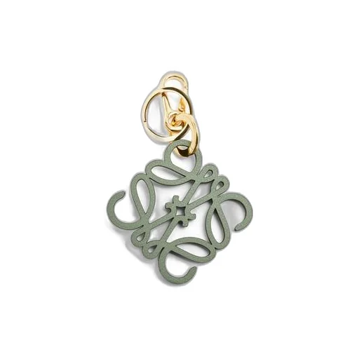 Anagram charm in calfskin